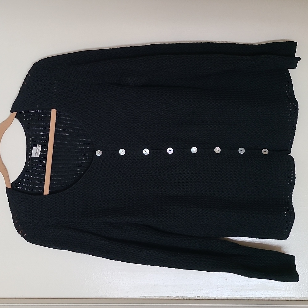 Peruvian Connection Cardigan Sweater Top XL